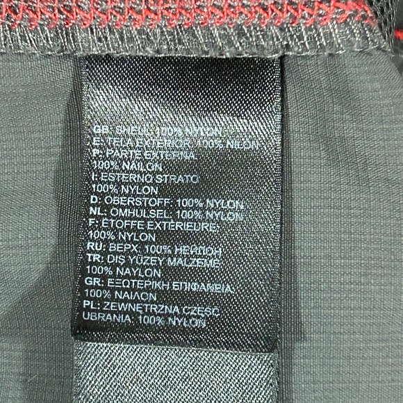 The North Face Men's XL Game Shorts Grey Red Nylon - Picture 8 of 12